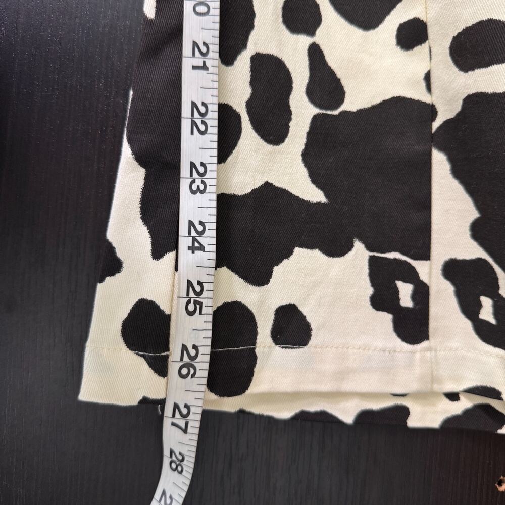 En Saison Anthropologie Pants Women Small Cow Print High Waist Western Festival - Picture 11 of 11